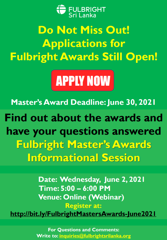 Fulbright masters Awards Informational Session
